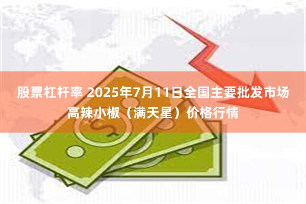 股票杠杆率 2025年7月11日全国主要批发市场高辣小椒（满天星）价格行情